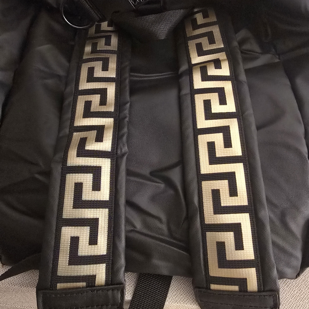 Nwot Versace Black Convertable Backpack - image 2